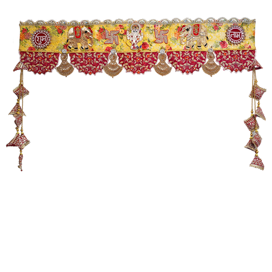 Gajraaj Toran handcrafted on Banarasi Brocade Fabric