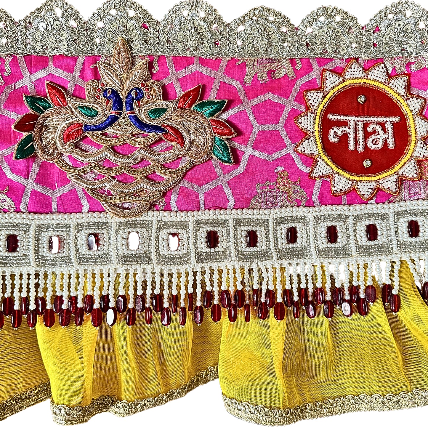 Siddhi Vinayak Toran handcrafted on Banarasi Brocade Fabric