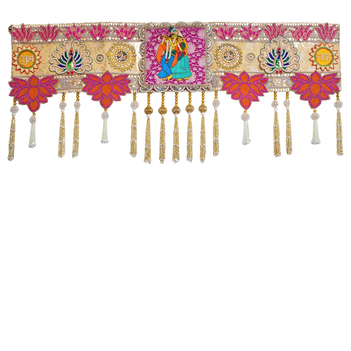 Raas Leela Toran handcrafted on Banarasi Brocade Fabric