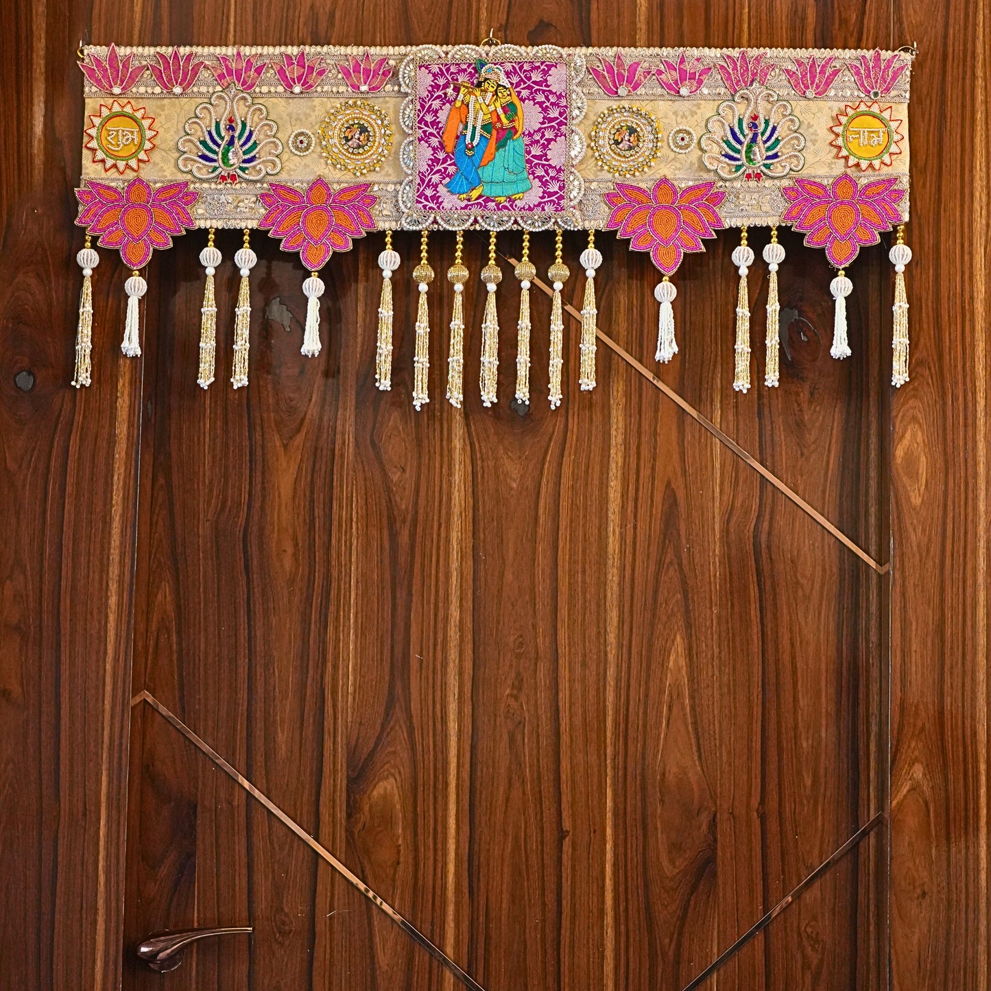 Raas Leela Toran handcrafted on Banarasi Brocade Fabric