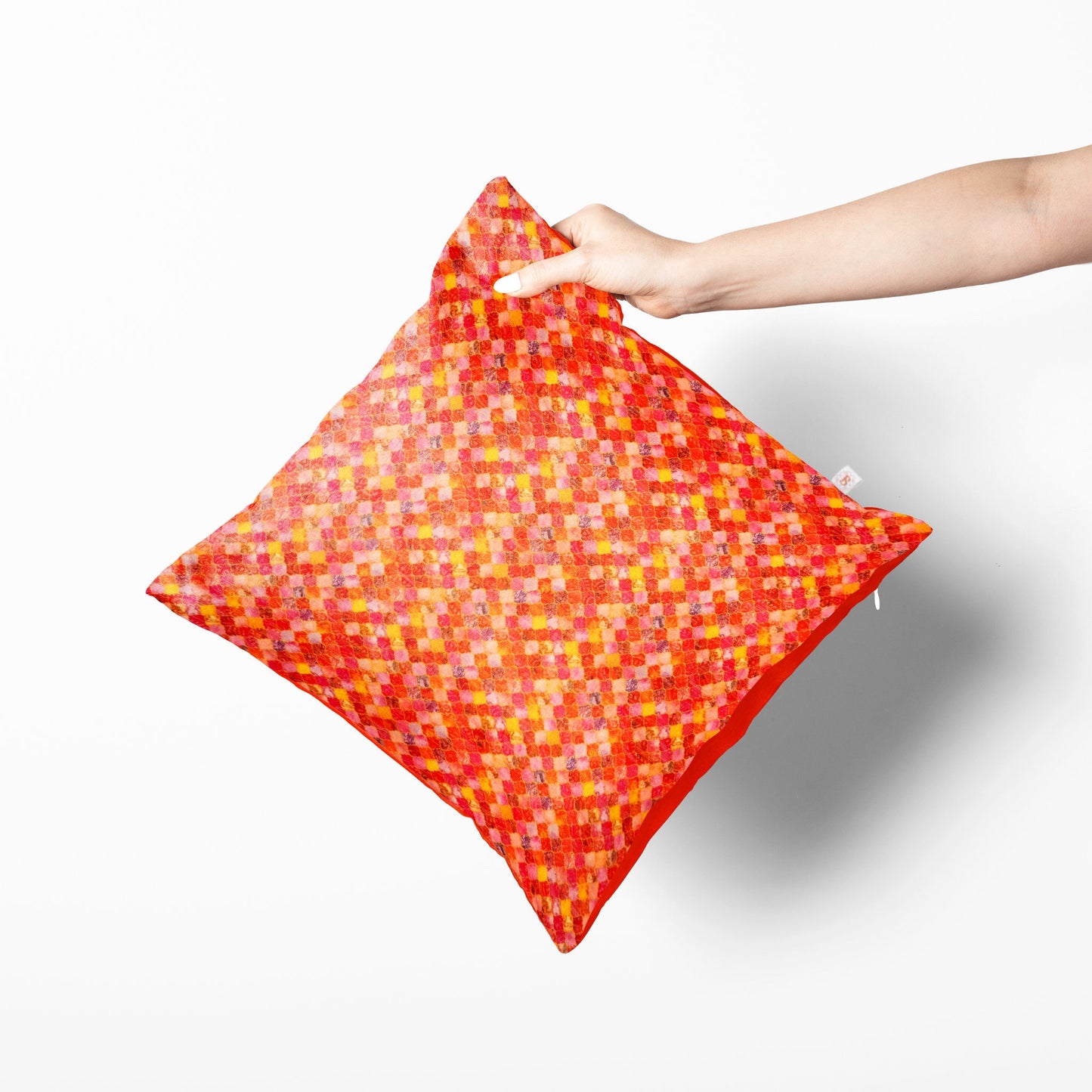 Rame Orange Almond Jacquard Cushion Cover in 16x16 18x18 24x24 | Exclusive and Limited Edition Luxury Home Décor Pillow Covers for Couch